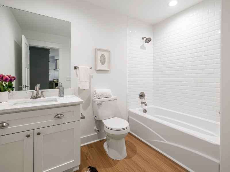 Basement Bathroom careful planning for layout, Canopy Building Services