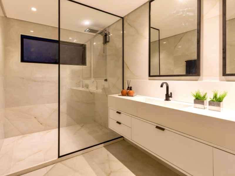 Basement bathroom in Media PA, Canopy Building Services