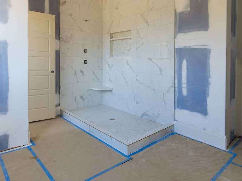 Timeline of master bathroom remodeling, Canopy Building Services
