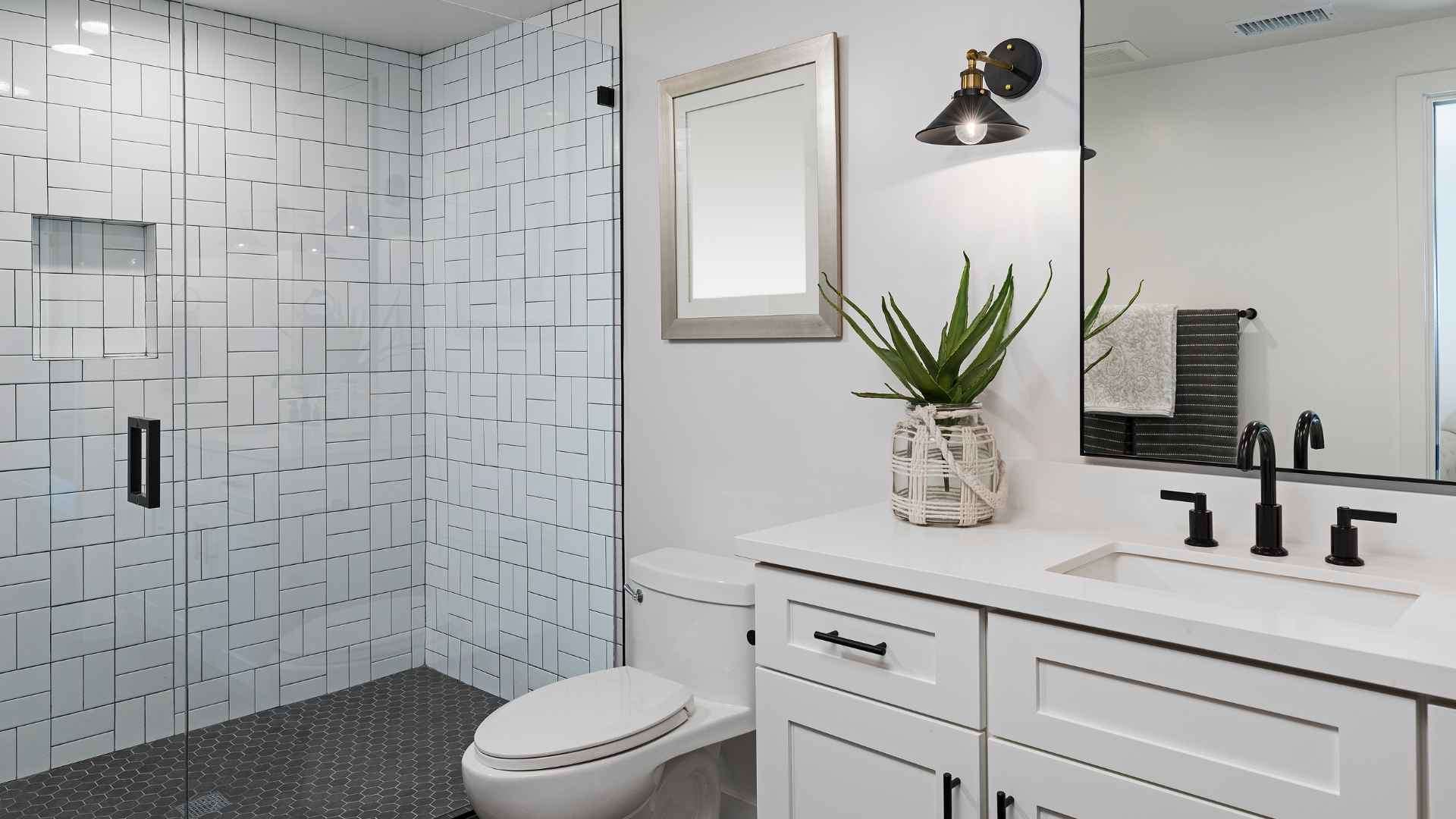 Basement bathroom addition in Media, PA by Canopy Building Services