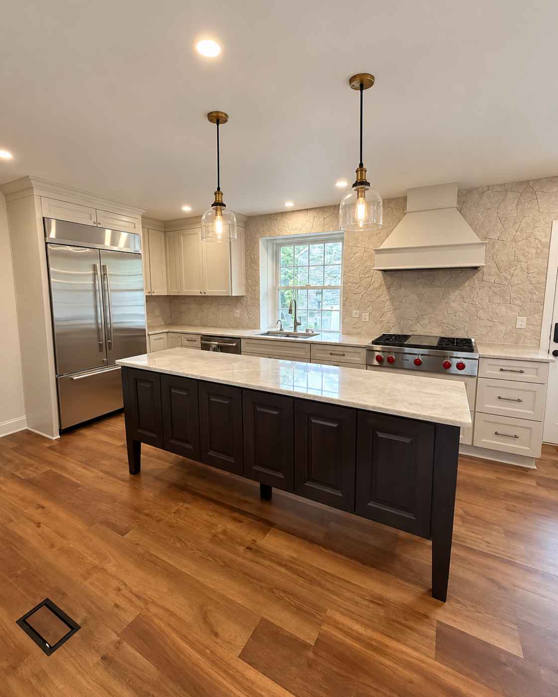 Kitchen and first-floor renovation project by Canopy Building Services in Media, PA