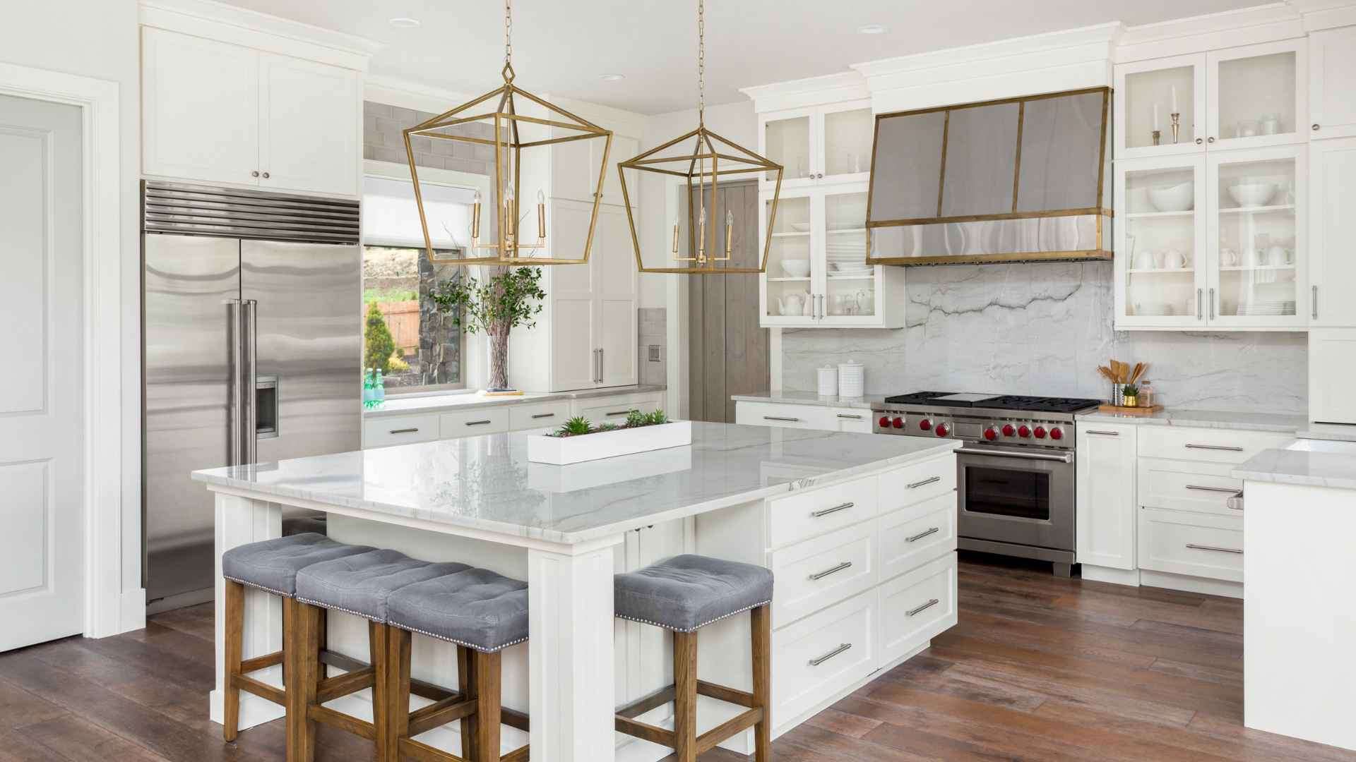 Kitchen island installation in Media, PA by Canopy Building Services